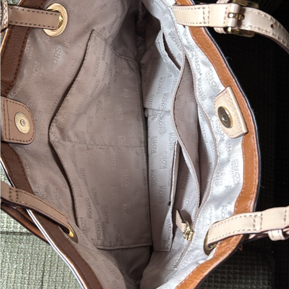 Michael Kors Tan Leather Tote Bag